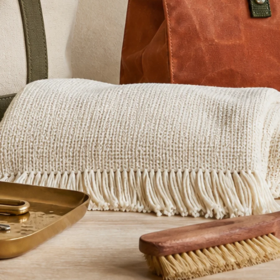 Loomed Cotton Throw