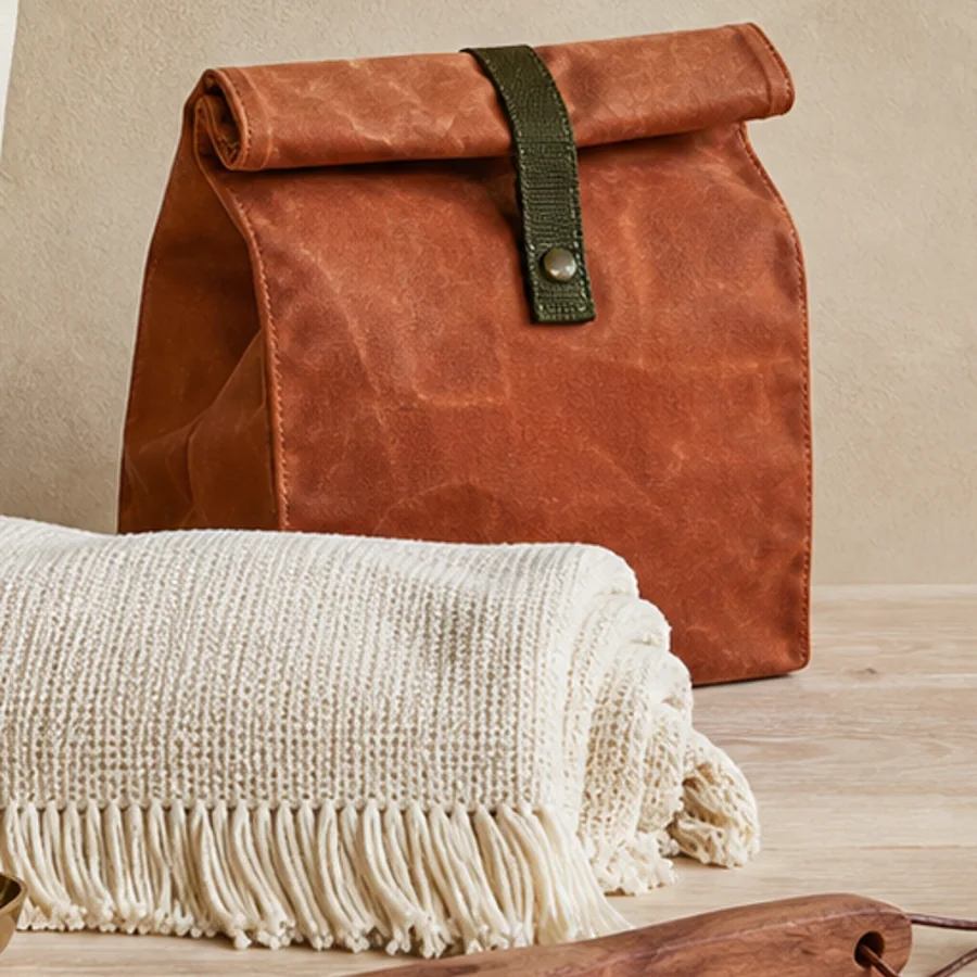 Waxed Lunch Bag