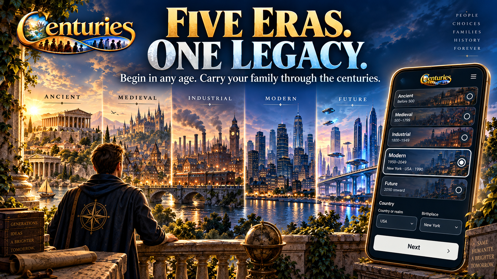 Centuries: five eras, one legacy, from Ancient to Future